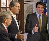 Governor Perry, Speaker Craddick, Lt. Governor Dewhurst