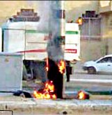 Saudi camera burning