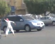 Saudi youth attack speed van