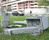 Singapore battered speed camera