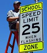 School zone sign