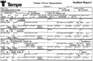 Tempe police report