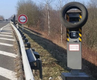 Tired French speed camera