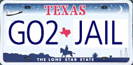 Texas license plate