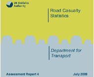 Statistics report cover