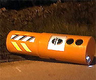Downed speed camera in Italy