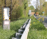 Sabotaged French speed camera