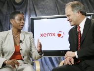 Xerox CEO Burns and ACS CEO Blodgett